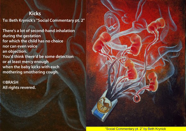 Image by: Beth Krynick. Poem by BRASH.